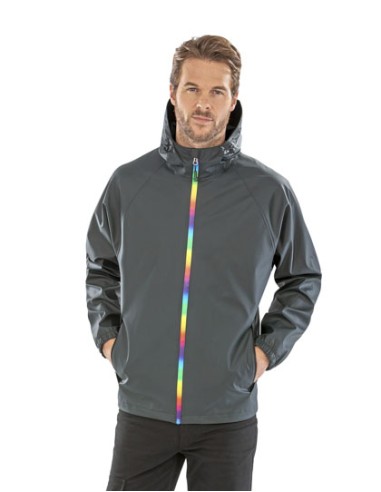 RES-R908X-Prism PU Waterproof Jacket With Recycled Backing